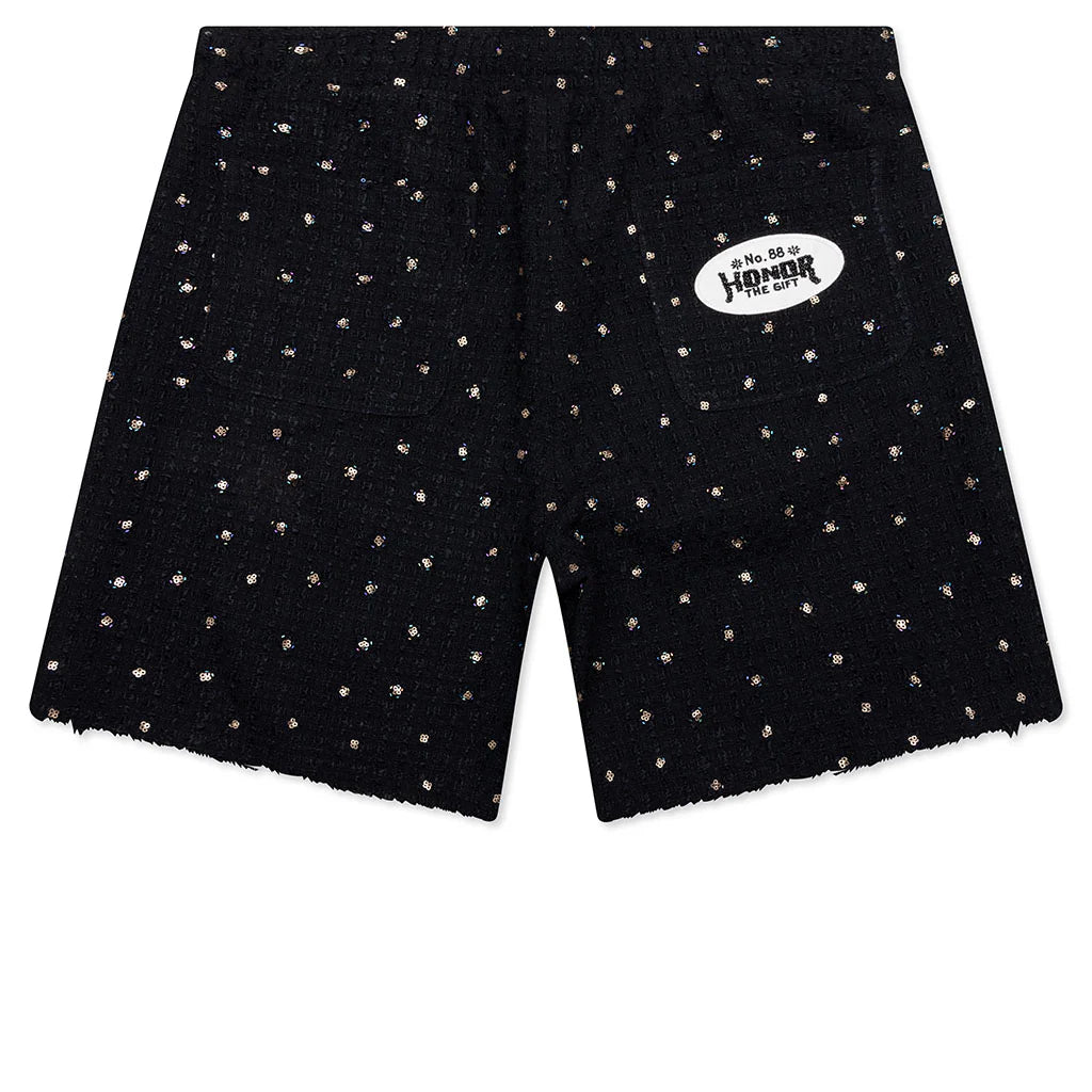 Beaded Shorts Black