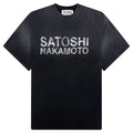 Studded Logo Tee Washed Black