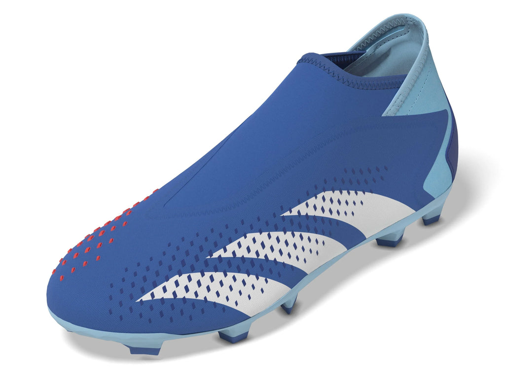 adidas Predator Accuracy3 Laceless FG Firm Ground Soccer Cleats Bright Royal Cloud White Bliss Blue