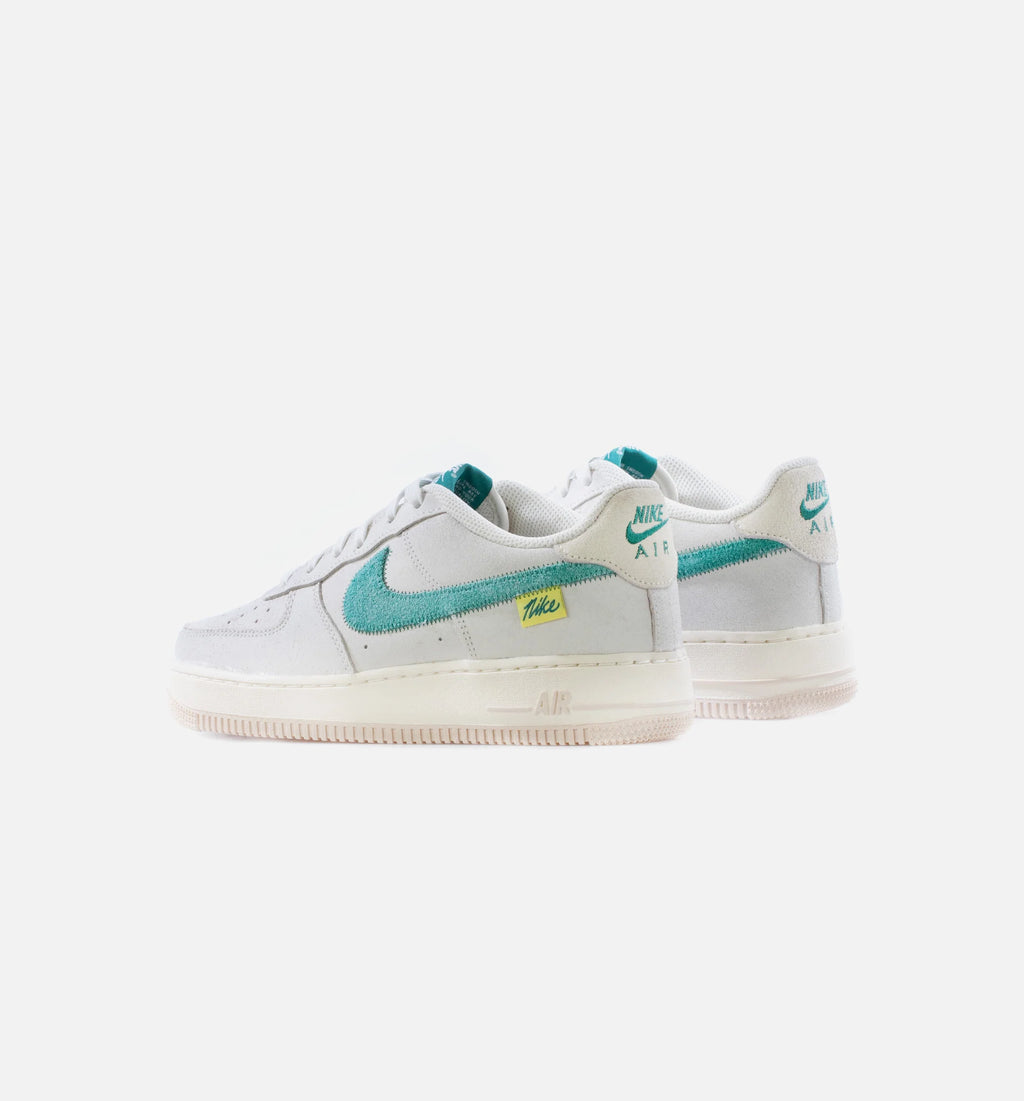 Air Force 1 LV Test of Time Grade School Lifestyle Shoe Sail Coconut Milk Pearl White Green Noise