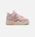 Air Jordan 4 Retro Pink Pearl And Iced Carmine Infant Toddler Lifestyle Shoe Iced Carmine Iced Carmine Coconut Milk Anthracite Muslin Pinksicle