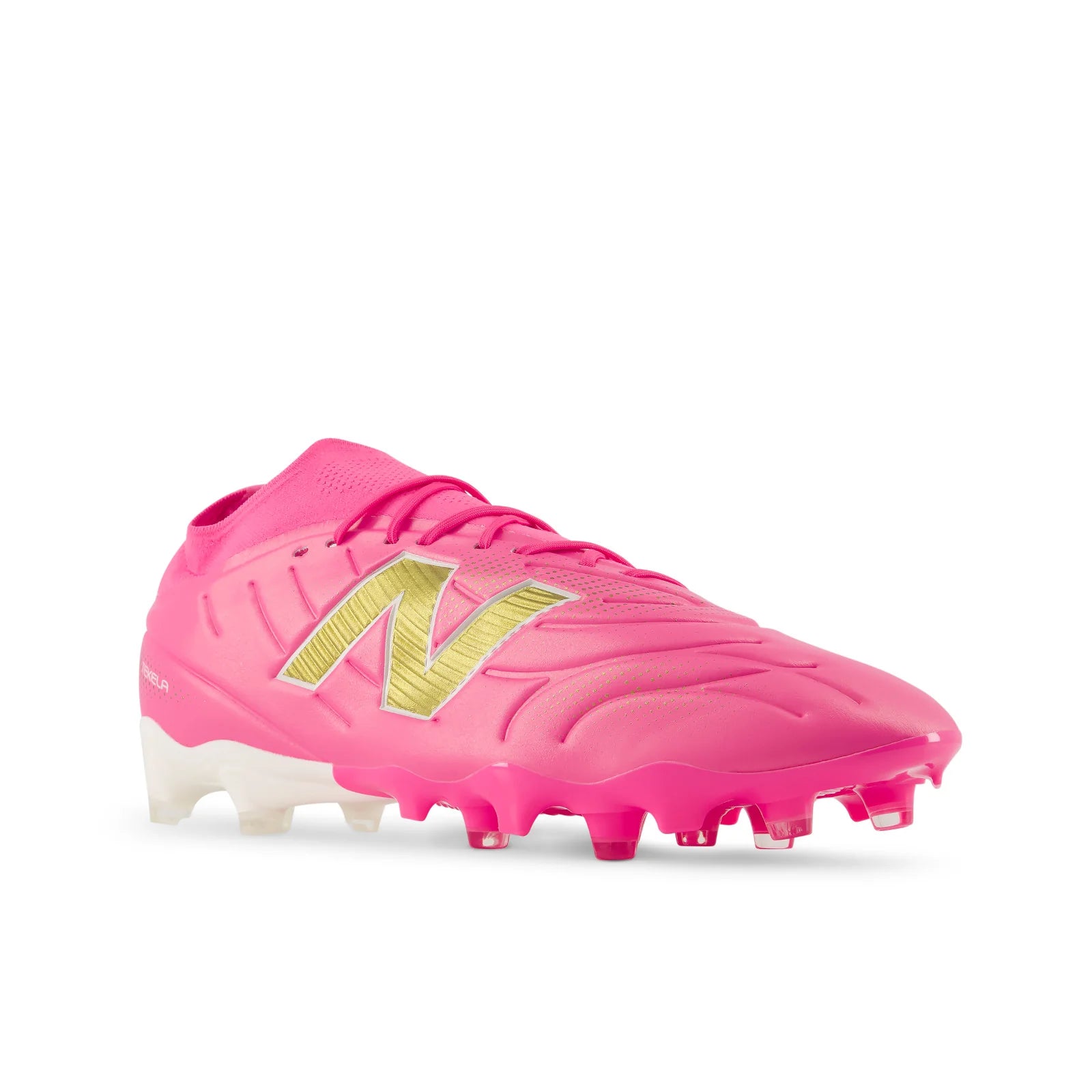 New Balance Tekela Team Low Laced V5 FG Firm Ground Mens Soccer Cleats Pink Heat