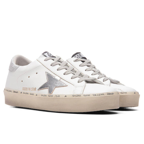 Womens Hi Star Laminated White Silver