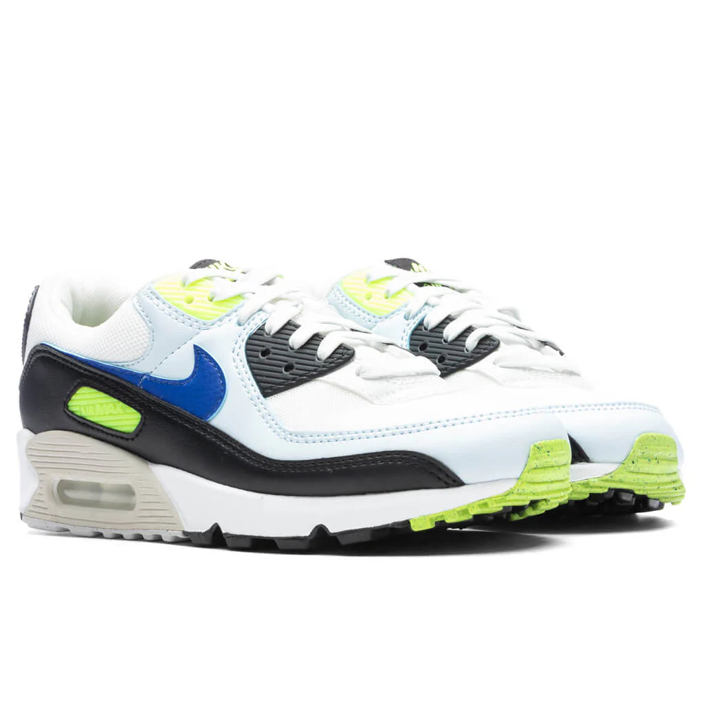 Womens Air Max 90 Summit White Racer Blue Volt