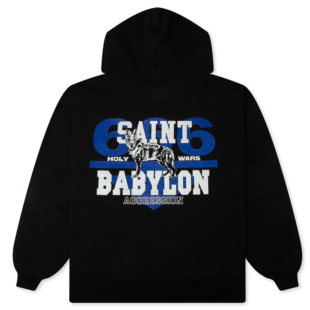 Saint M6 x Babylon Triple 6x Dog Hoodie Black