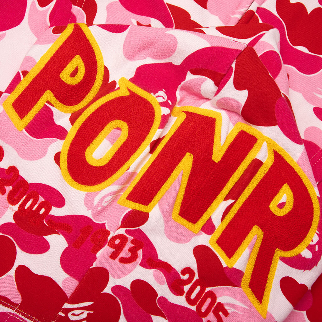 ABC Camo 2nd Shark Full Zip Hoodie Pink
