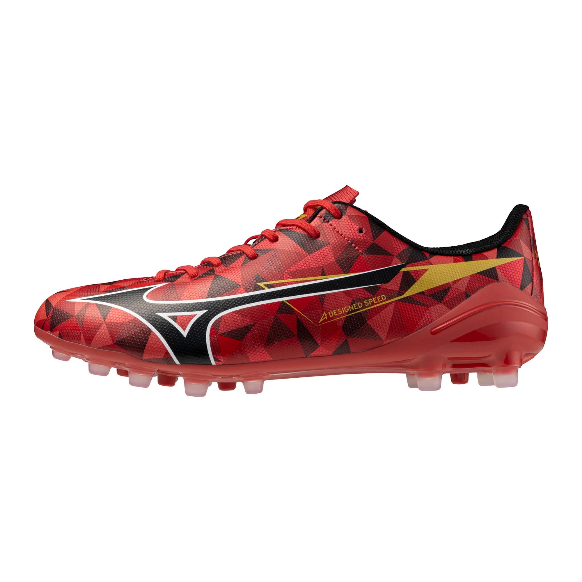 Mizuno Alpha II Select AG Artificial Grass Soccer Cleats Red Black