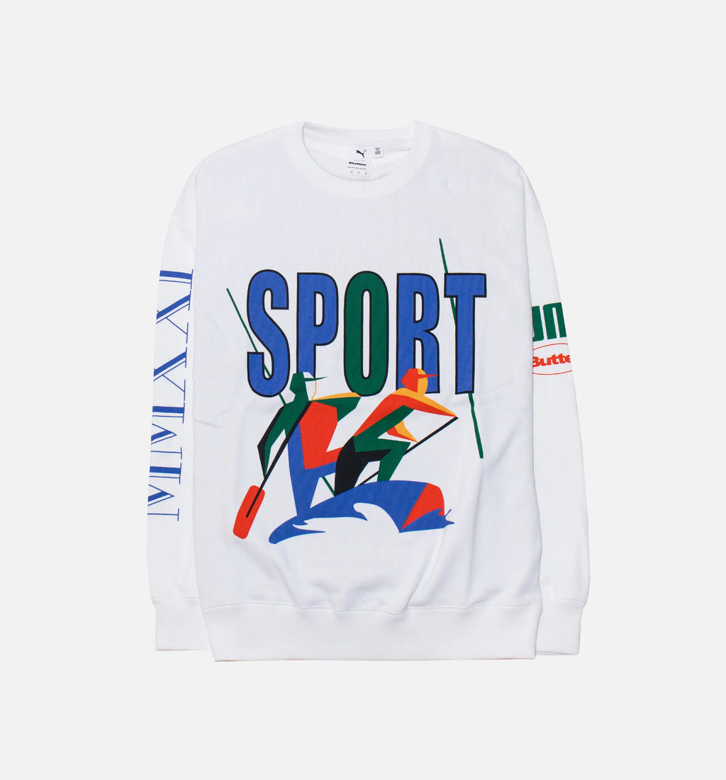 X Butter Goods Crew Mens Crew White
