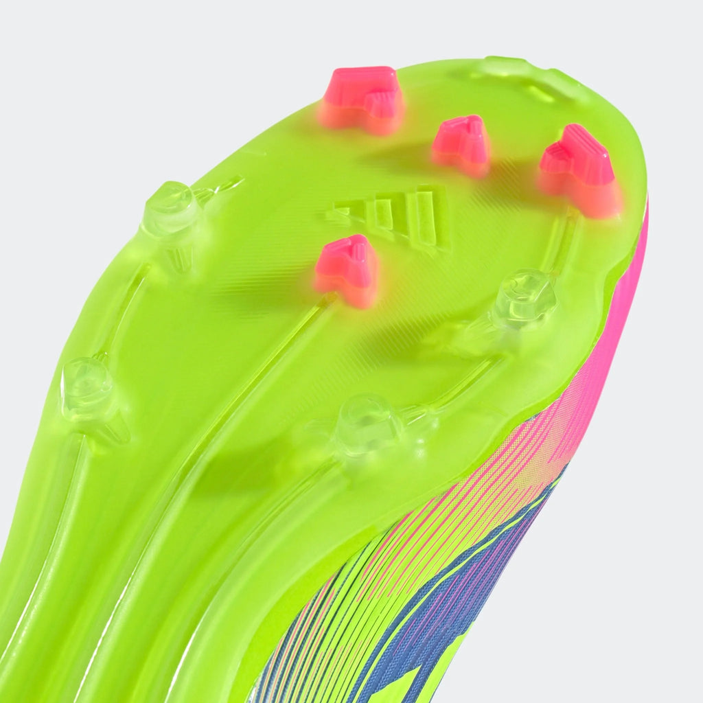adidas F50 League Firm Multi Ground Boots Blue Fusion Lucid Lemon Lucid Pink