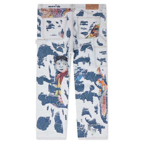 Boro Stitched Double Knee Pant Multi