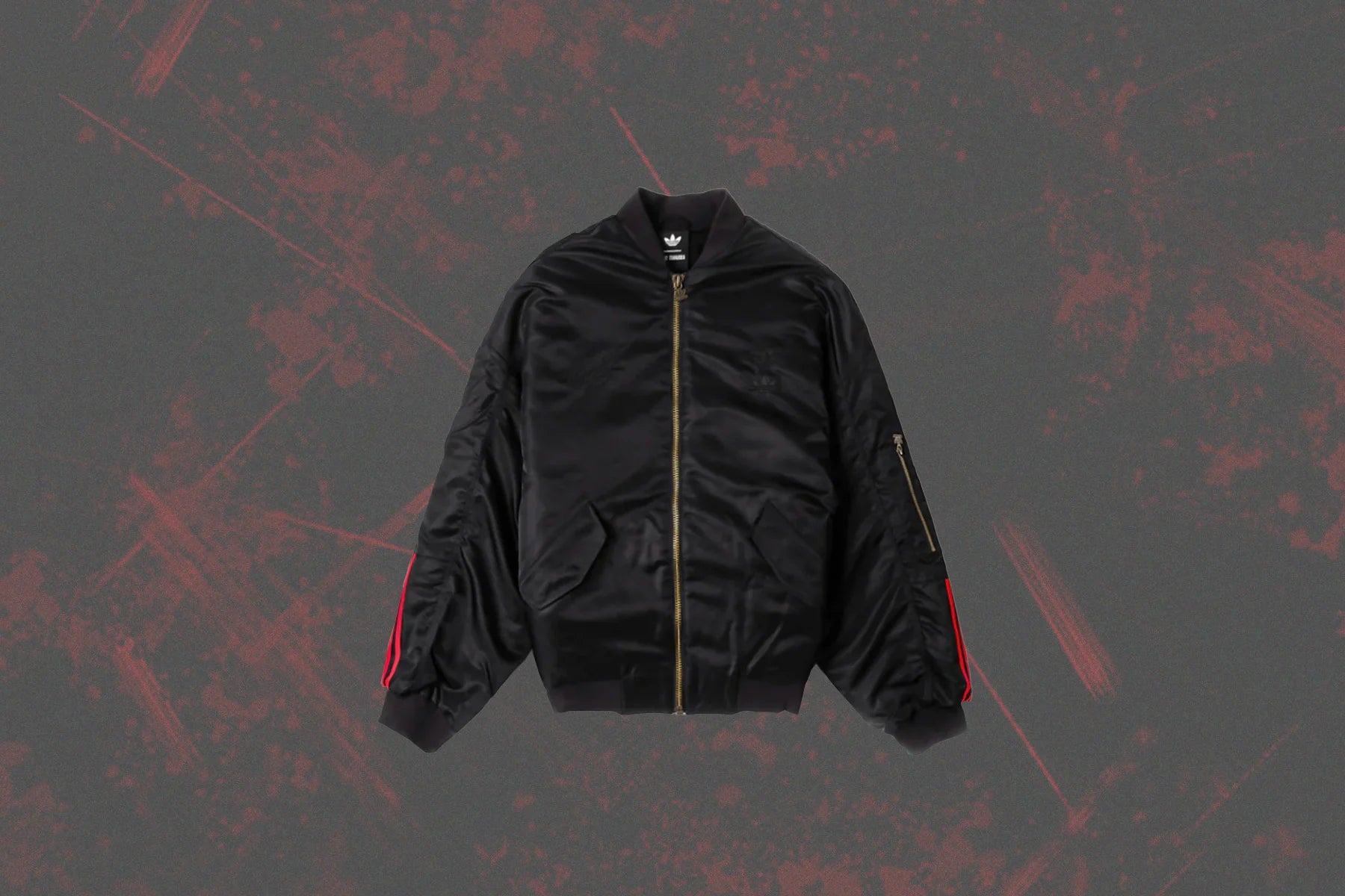 Adidas Originals x Willy Chavarria Satin Bomber Black
