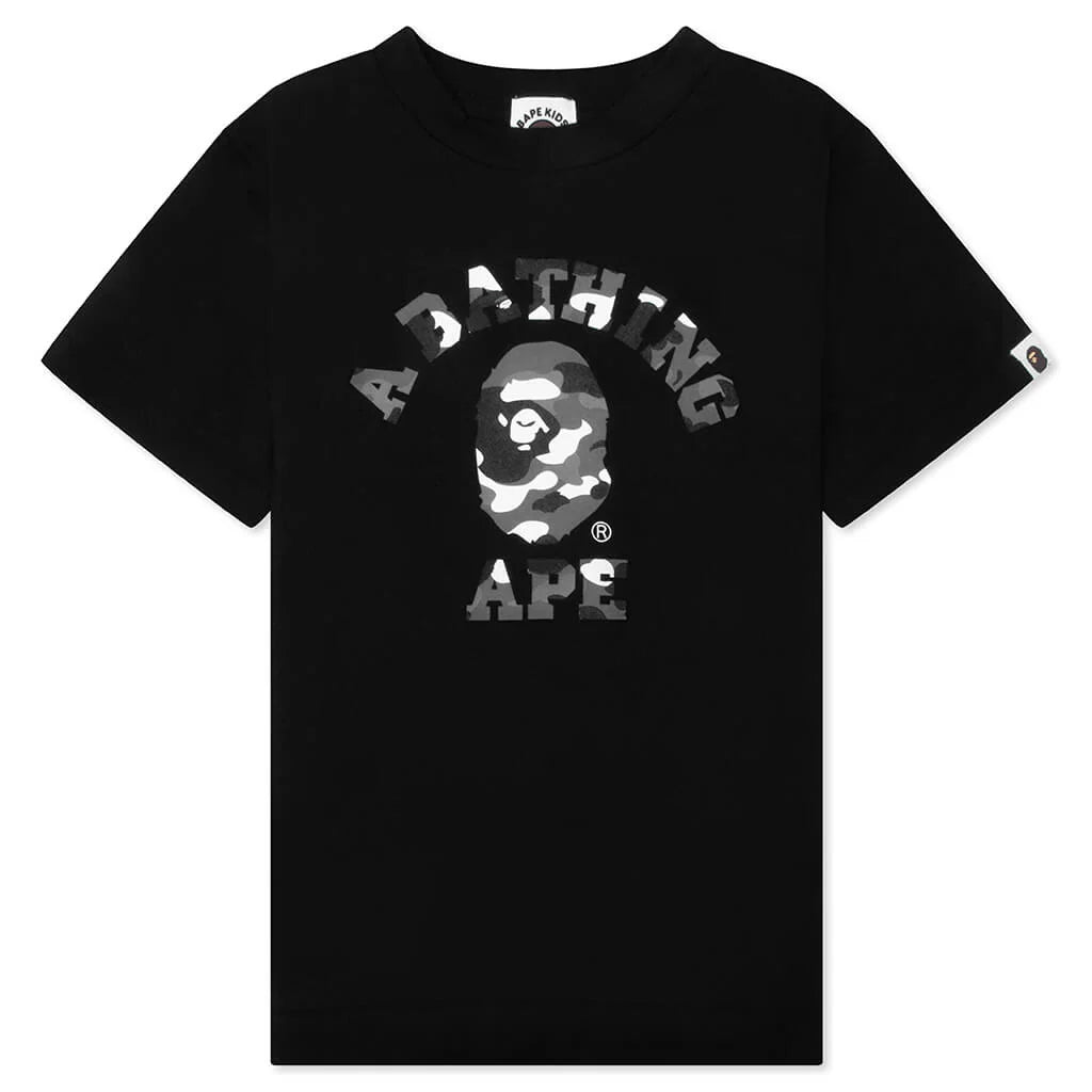 Kids City Camo College Tee Black
