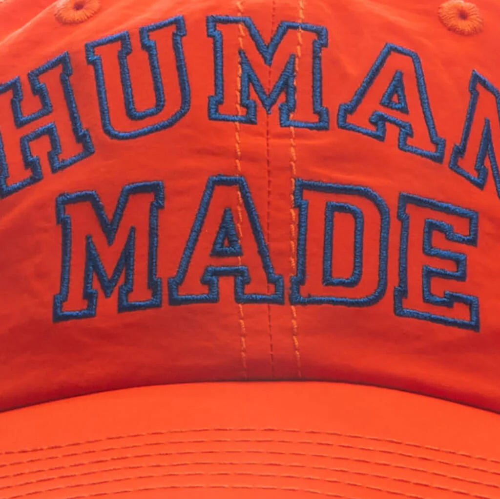 6 Panel Nylon Cap Orange