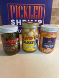 Cajun Spicy Pickled 3-Jar Bundle (Shrimp / Quail Eggs / Spicy Pickles)