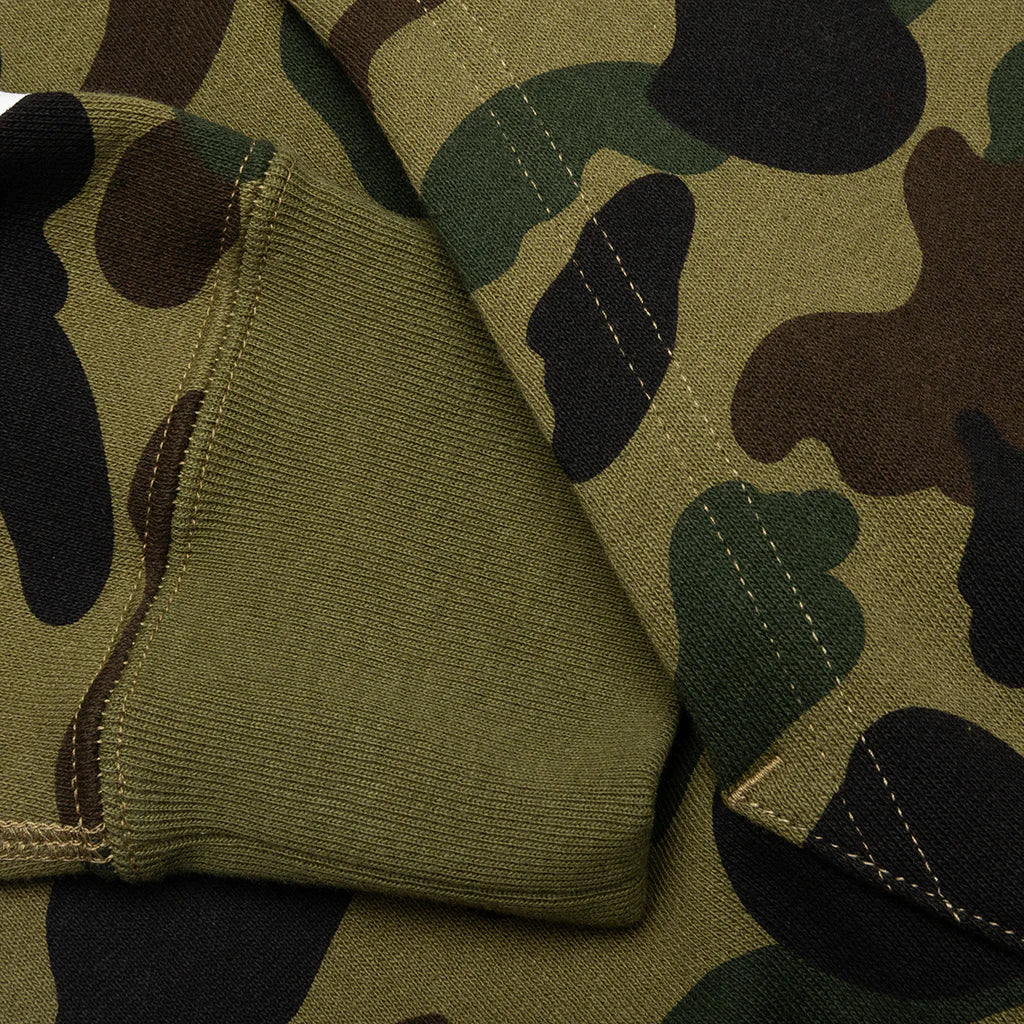 1st Camo 2nd Shark Full Zip Hoodie Green