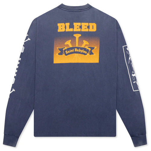 Saint M6 x Babylon Bleed L S Tee Navy