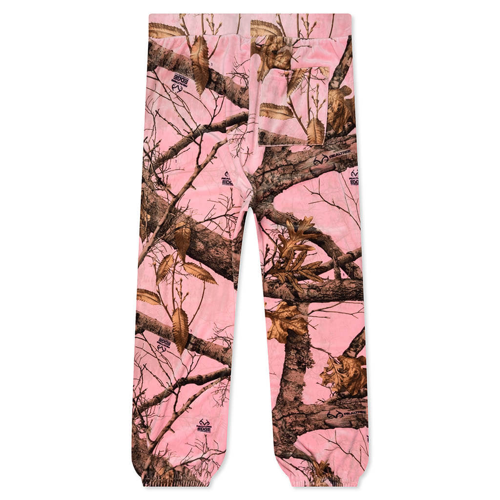 Pleasures x Juicy Couture Realtree Velour Track Pants Pink Edge