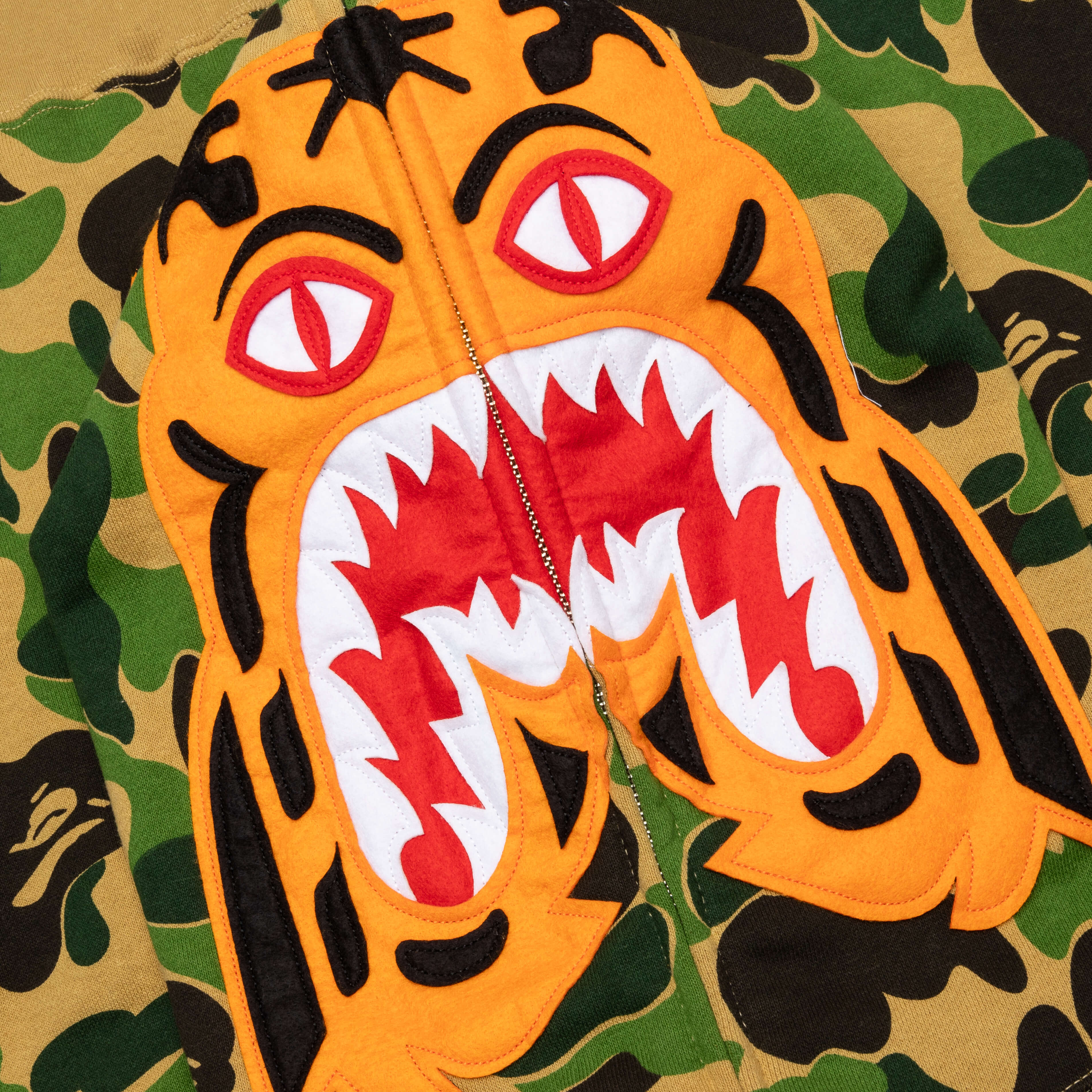 Abc Camo Tiger Full Zip Hoodie Green