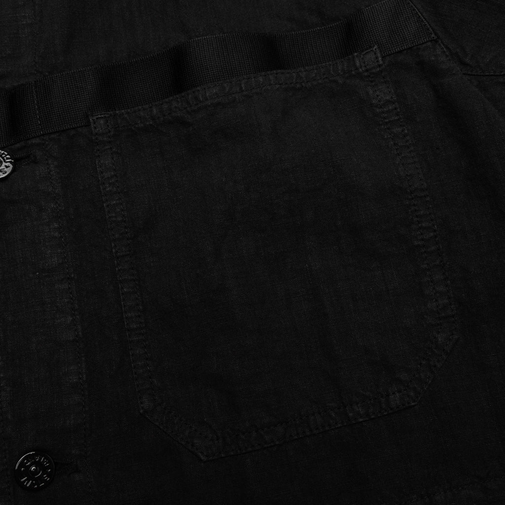 Lino Nylon Tela Field Jacket Black