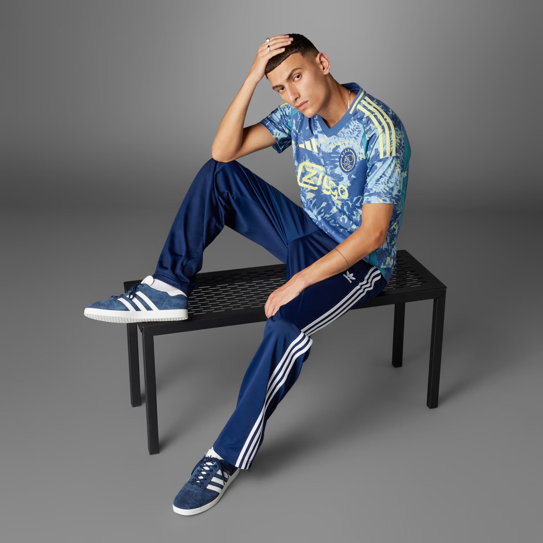 adidas Ajax Amsterdam Away Jersey 24 25 Crew Blue