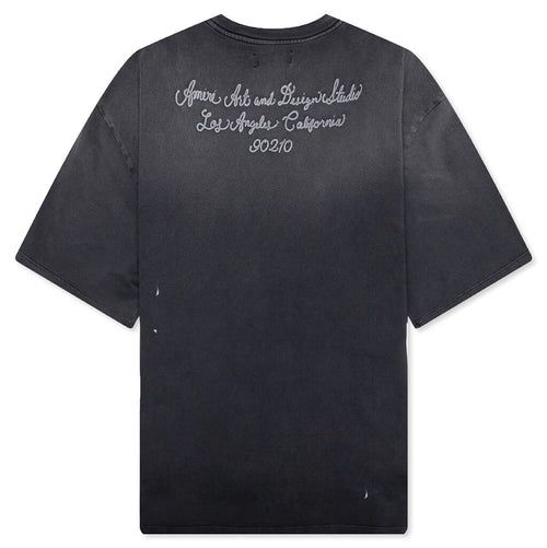 Amiri Design Studio Oversized Tee Black