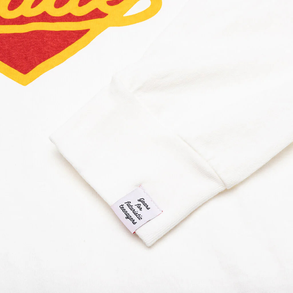 Graphic L S T Shirt 4 White