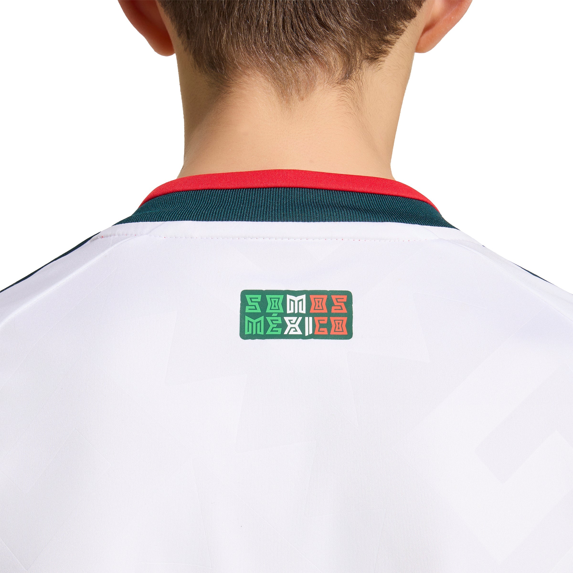 adidas Mexico Away Long Sleeve Youth Soccer Jersey 2026 White