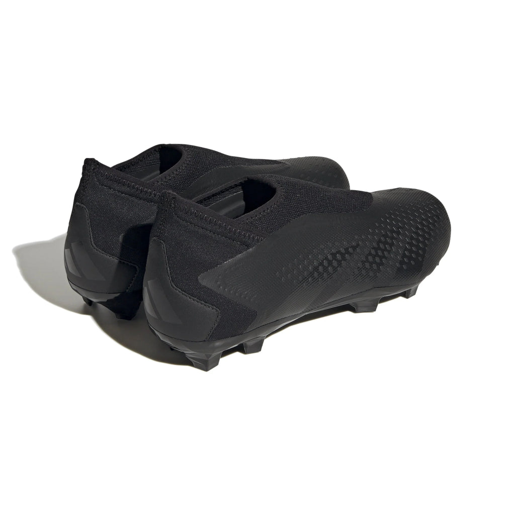 adidas Predator Accuracy3 Laceless FG Firm Ground Soccer Cleats Black Black