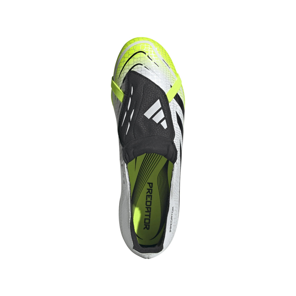adidas Predator League Fold Over Tongue Firm Multi Ground Soccer Cleats White Black