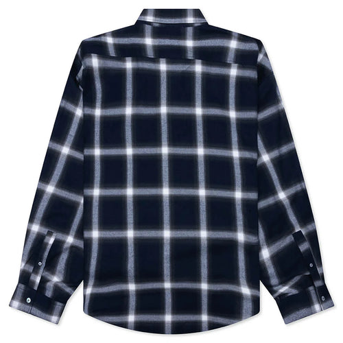 Check Button up Shirt Navy Multi