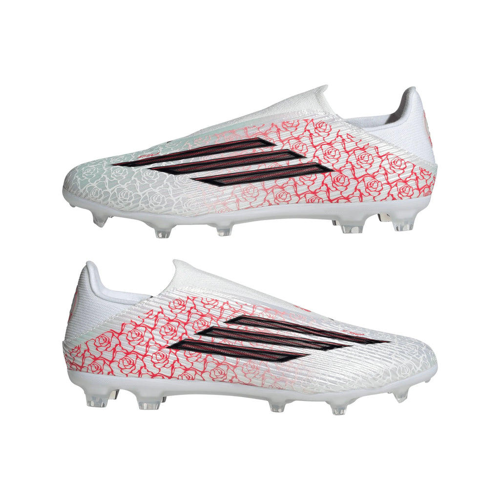 adidas F50 League Laceless FG MG Firm Ground Multi Ground Mens Soccer Cleats White Black Red