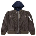 Nylon Twill x Grosgrain Blouson Khaki Navy