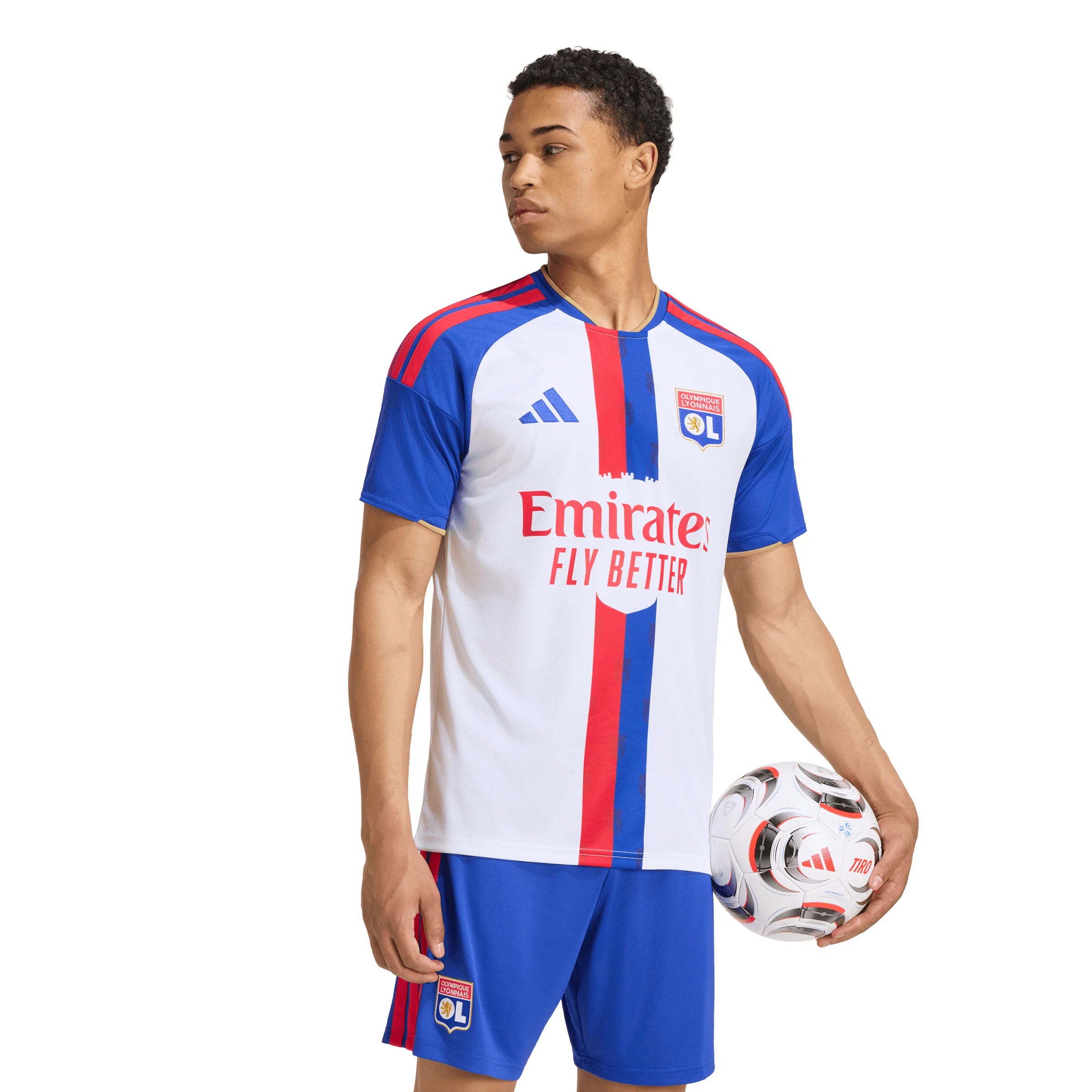 adidas Olympique Lyonnais Home Mens Soccer Jersey 26 27 White