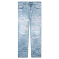 Straight Fit Aloha Patch Jean Faded Indigo