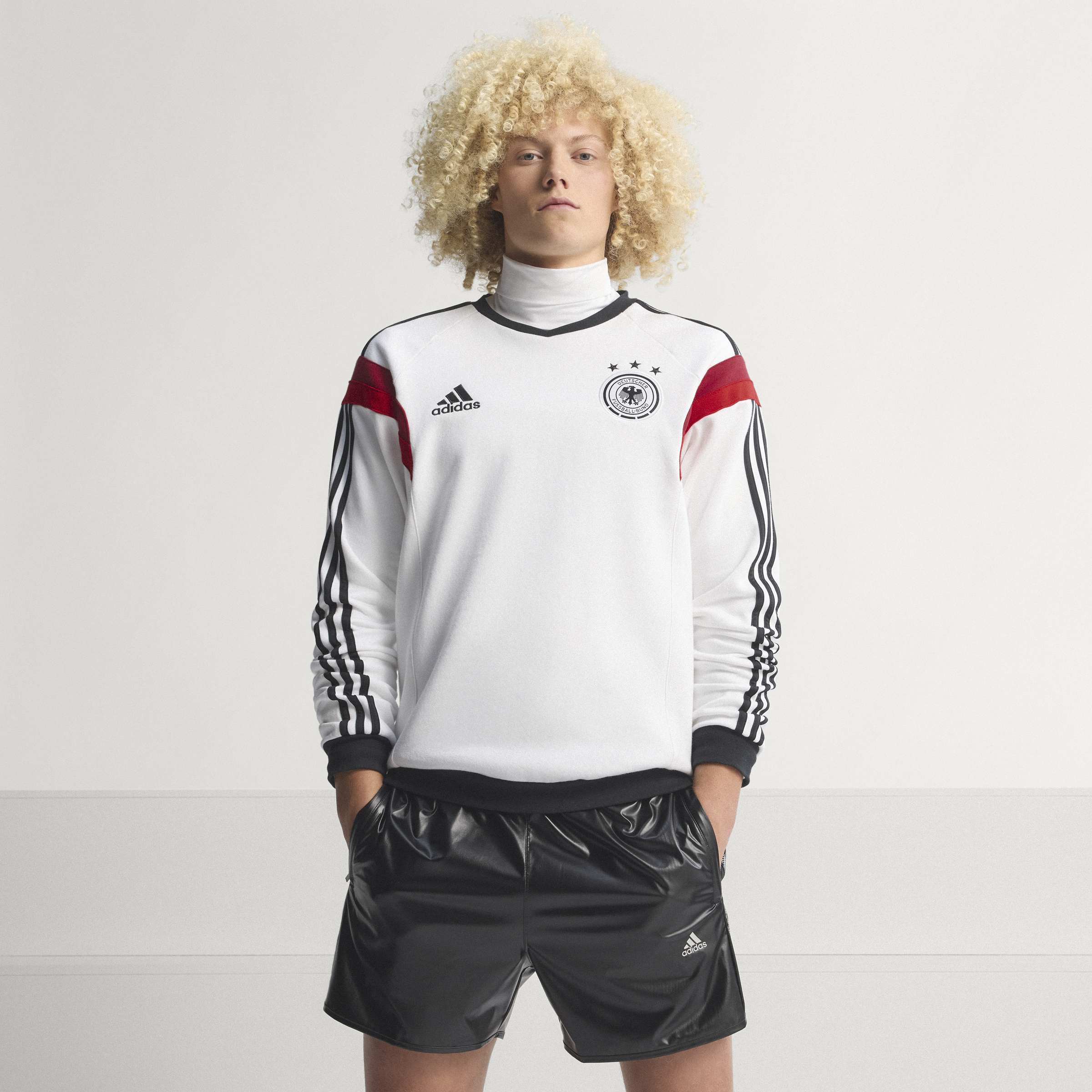adidas Germany Crew 2014 Mens Soccer Sweatshirt White