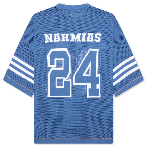 24 Football Knit Shirt Light Blue