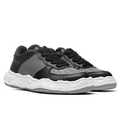 Wayne Low OG Sole Leather Sneaker Black Grey