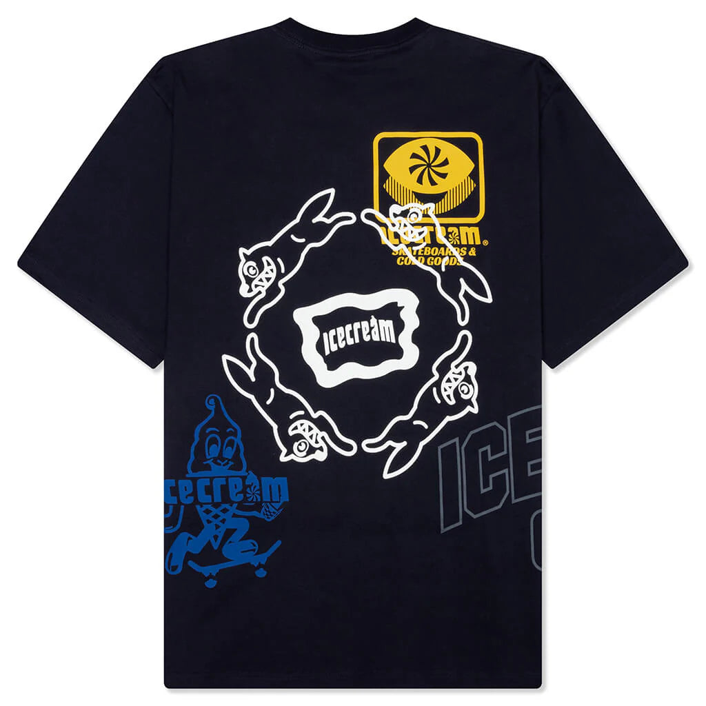 Overlay S S Tee Charcoal Art