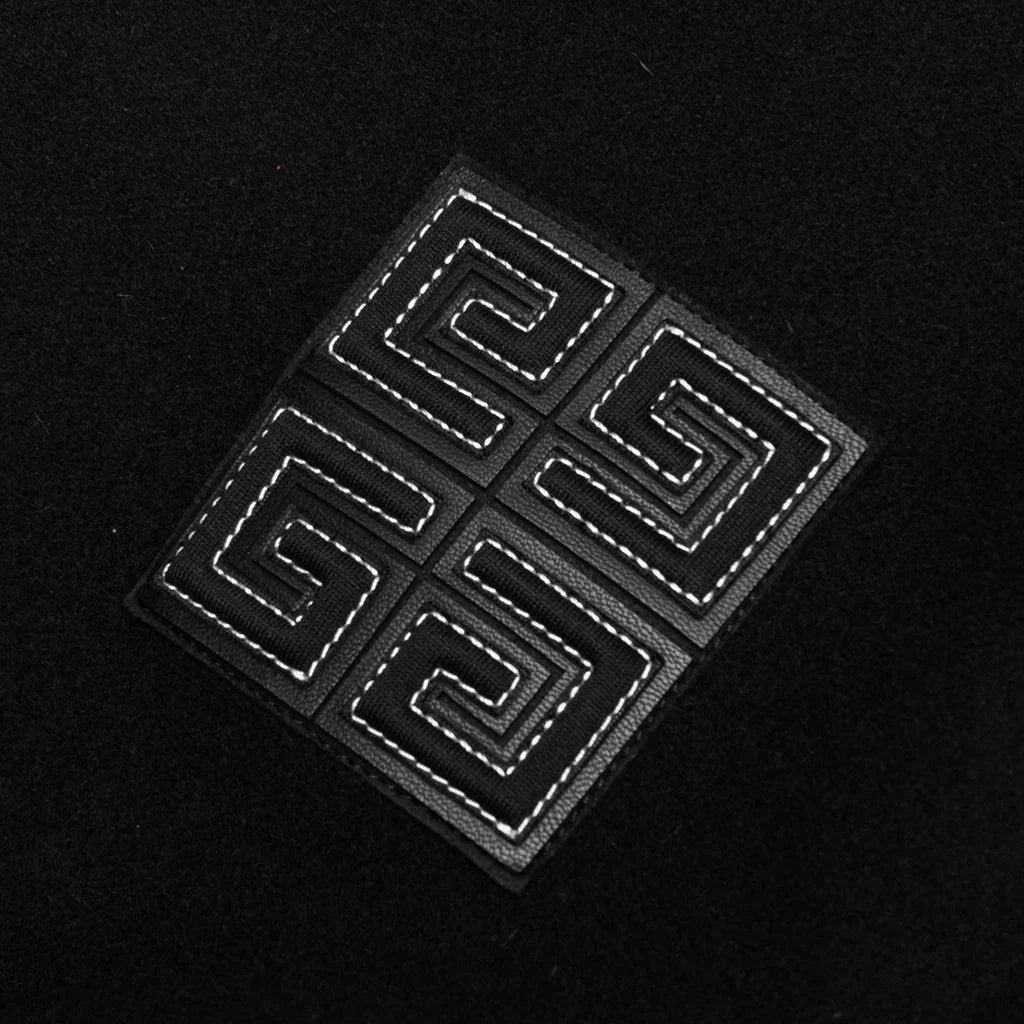 Wool and Leather 4G Varsity Jacket Black