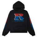 Split Petrol Logo Hoodie Vintage Black Red Blue