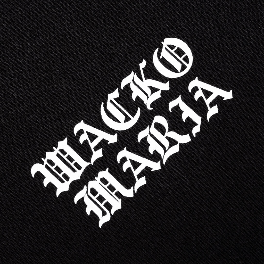 Washed Heavyweight Crewneck T Shirt Type 2 Black