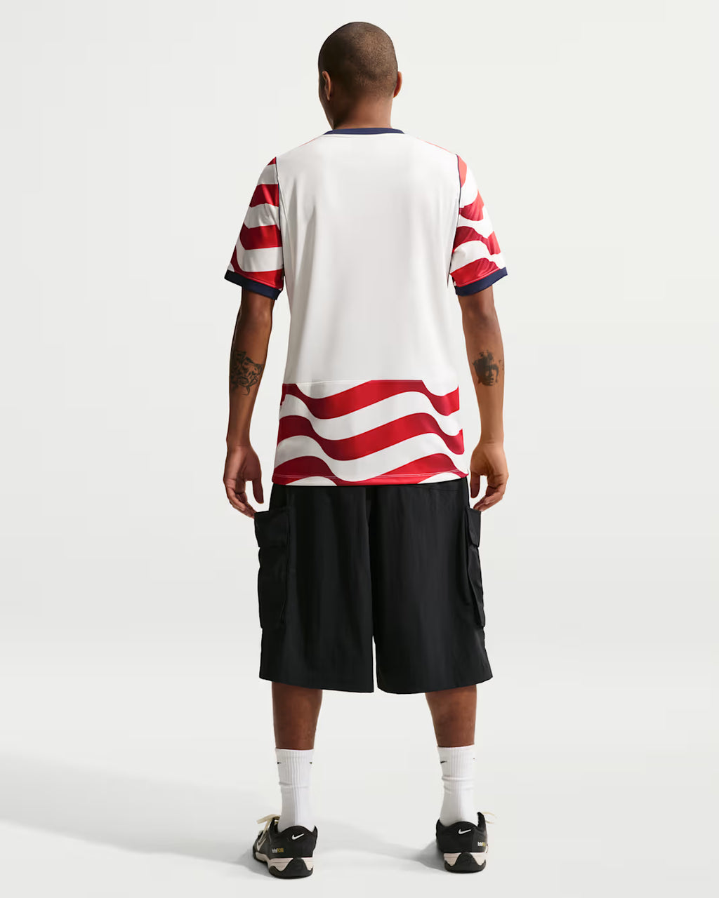Nike USMNT Home Mens Soccer Jersey 2026 White Red Blue NO STARS