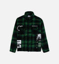 All Eyes Flannel Mens Shirt Green