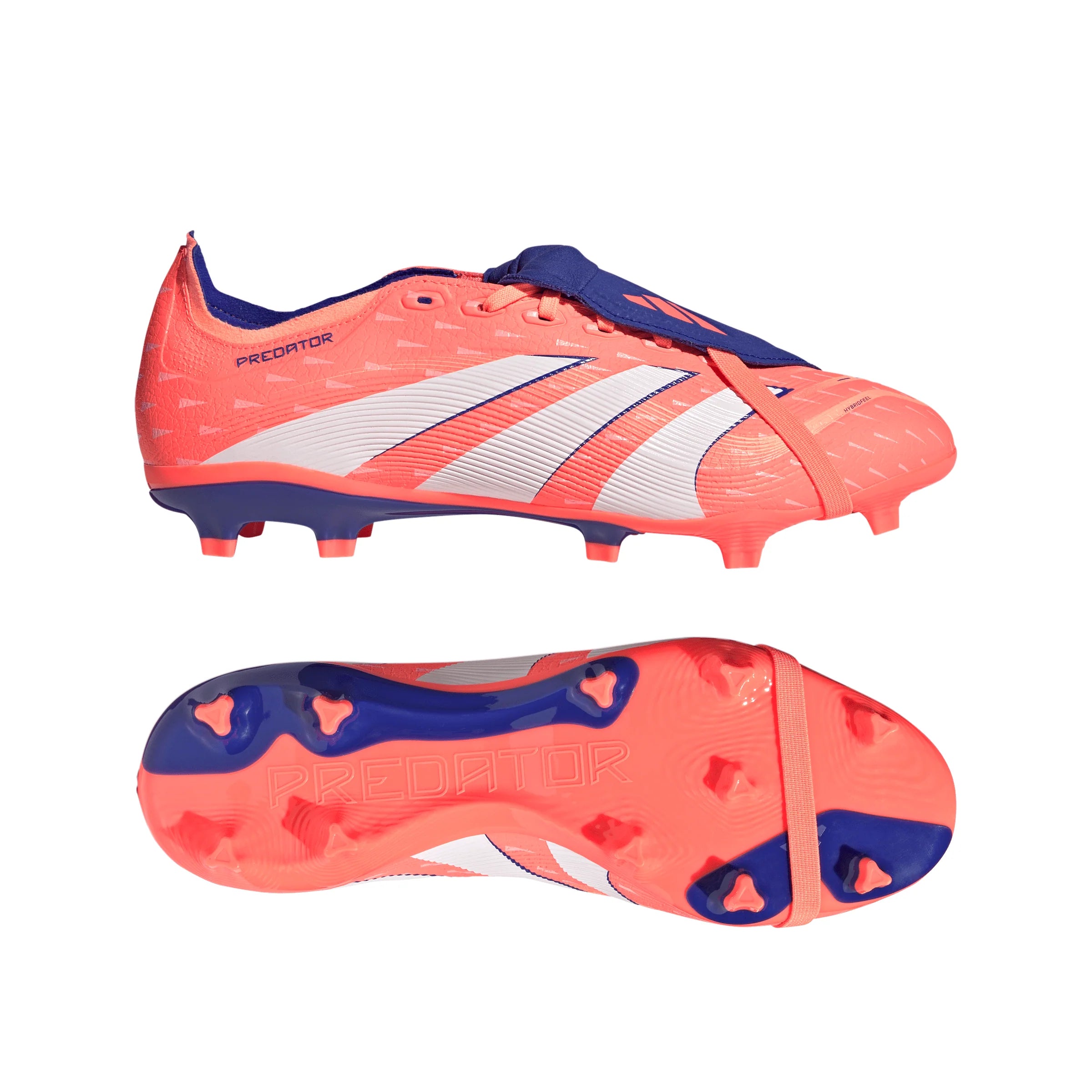 adidas Predator League Fold Over Tongue FG MG Mens Soccer Cleats Orange White