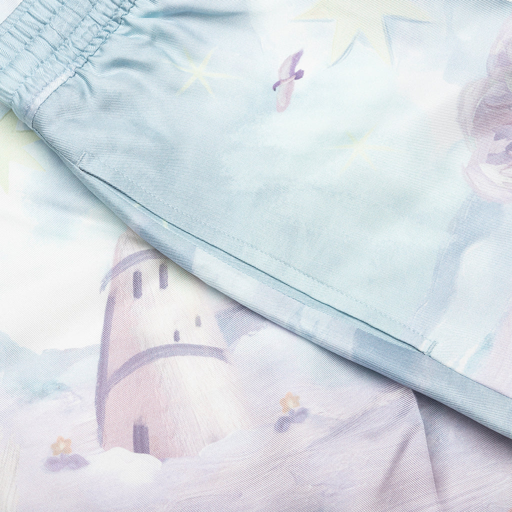 Printed Bermuda Silk Shorts Multicolored