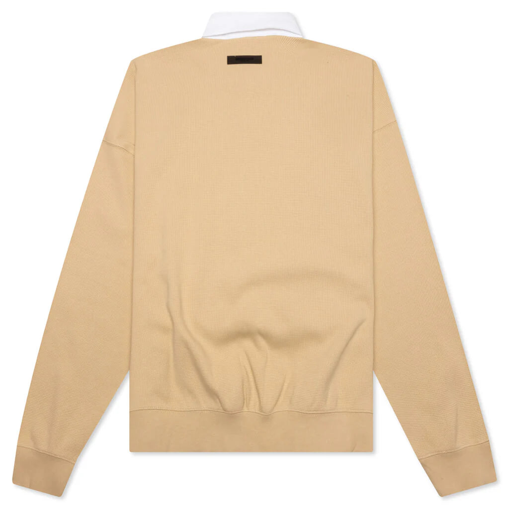 Waffle Henley Rugby Sand