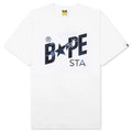 Color Camo Bape Sta Logo Tee White