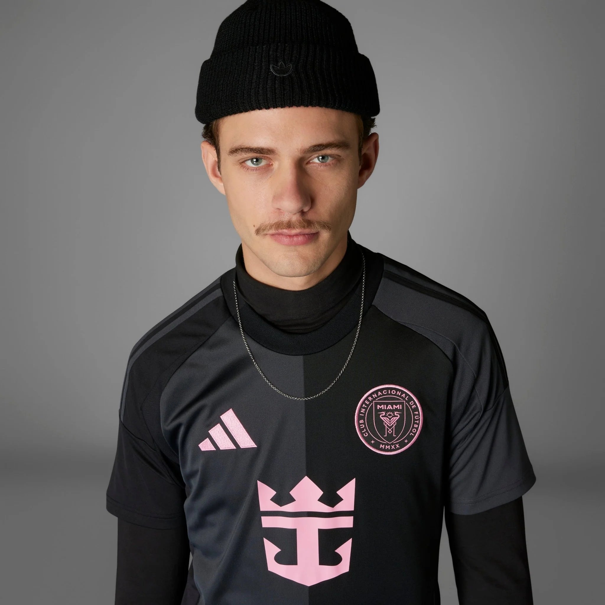 adidas Mens Inter Miami CF Away Jersey 25 26 Black