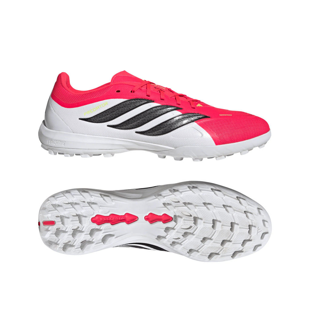 adidas Predator League Fold Over Tongue IN Indoor Mens Soccer Shoes Red Black White