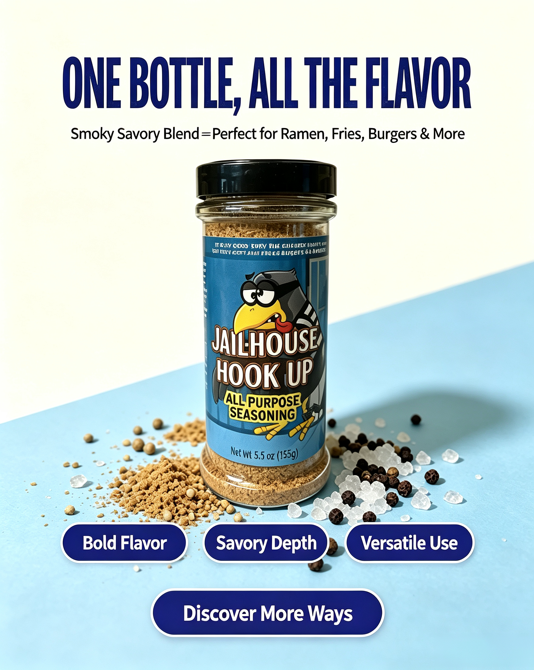 Southern All Purpose Seasoning Spice Blend For Grilling, Fries, Burgers & Ramen